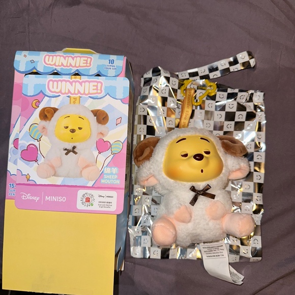AUTHENTIC CONFIRMED WINNIE THE POOH MINISO -SHEEP - Picture 1 of 3